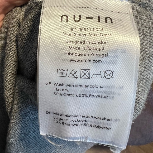 Nu-In Short Sleeve Maxi Slit Knit Dress - Picture 6 of 7